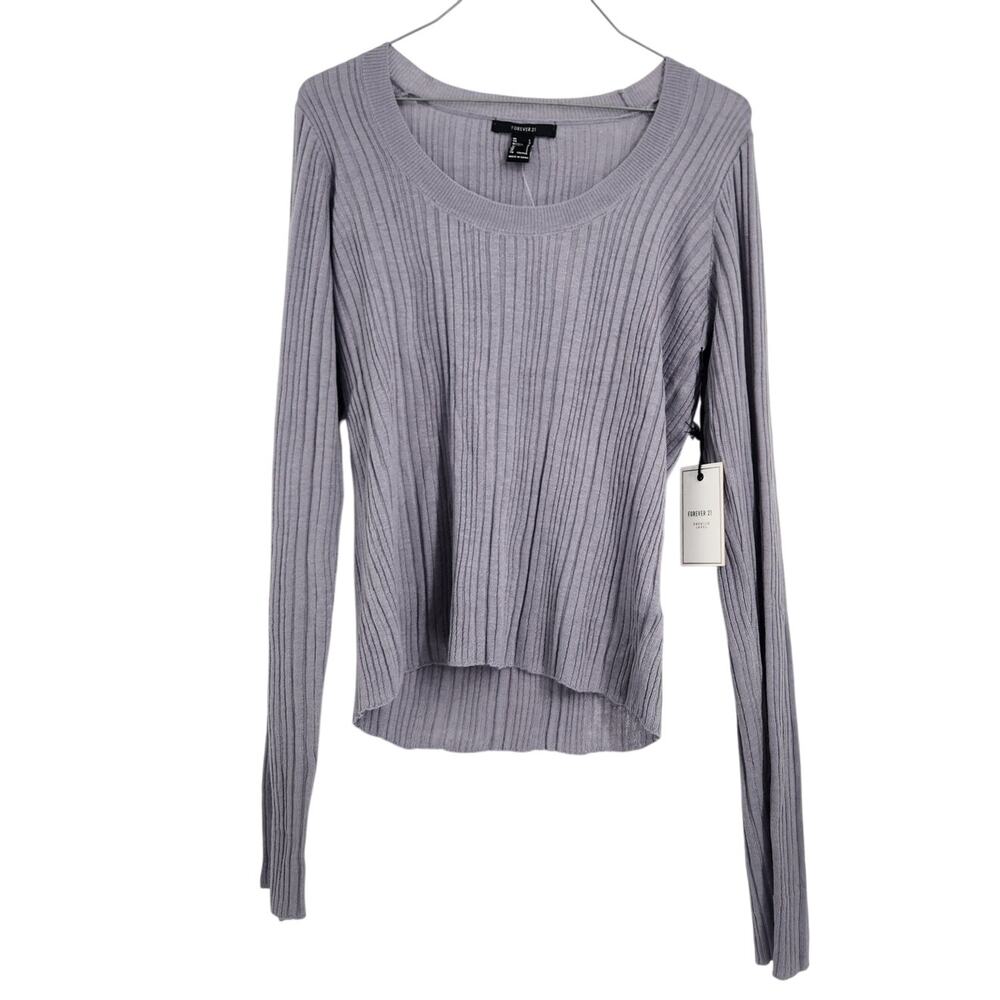 Forever 21 Ribbed Long Sleeve Top - Women's Size Large *NWT